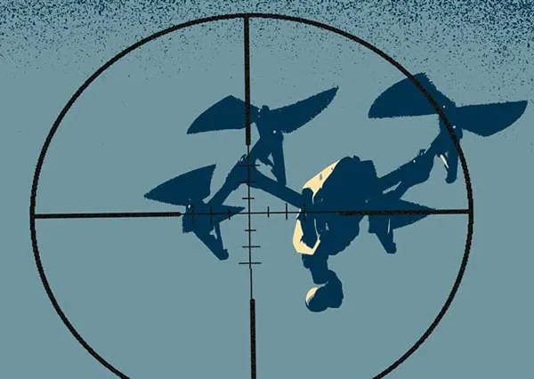 Physics confrontation drone measure and countermeasures